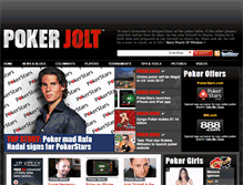 Tablet Screenshot of pokerjolt.com